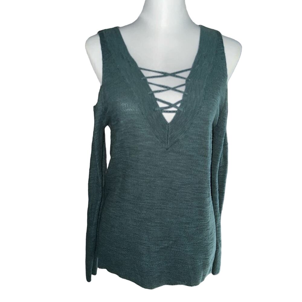 Express Green Sweater Size XS